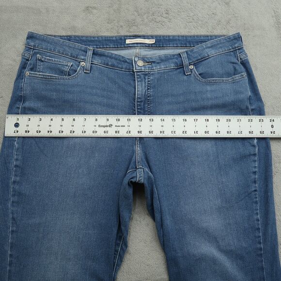 Levi's 414 Jeans Women's Size 20WS Blue High-Rise Classic Straight 28.5" Inseam - Picture 5 of 16